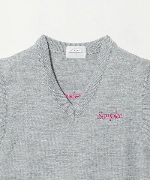 BEAUTY&YOUTH UNITED ARROWS / ビューティー&ユース ユナイテッドアローズ ベスト | ＜Samplee＞ロゴ ニットベスト | 詳細2
