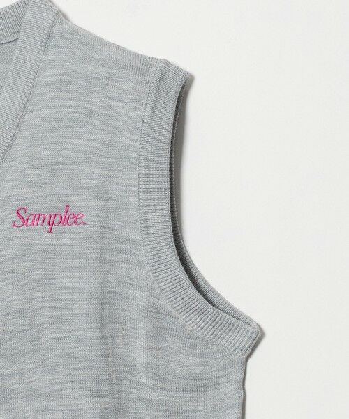 BEAUTY&YOUTH UNITED ARROWS / ビューティー&ユース ユナイテッドアローズ ベスト | ＜Samplee＞ロゴ ニットベスト | 詳細3