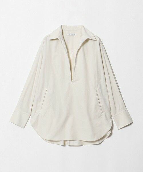 BEAUTY&YOUTH UNITED ARROWS / ビューティー&ユース ユナイテッドアローズ シャツ・ブラウス | コットンコーデュロイ スキッパーチュニック（OFF WHITE）