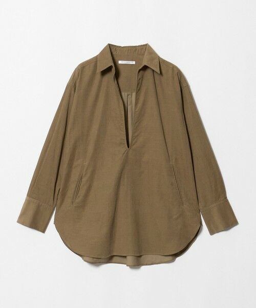 BEAUTY&YOUTH UNITED ARROWS / ビューティー&ユース ユナイテッドアローズ シャツ・ブラウス | コットンコーデュロイ スキッパーチュニック（MD.BROWN）