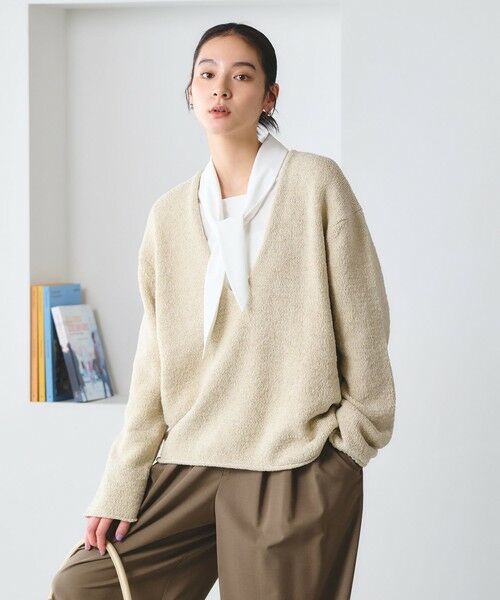 BEAUTY&YOUTH UNITED ARROWS / ビューティー&ユース ユナイテッドアローズ シャツ・ブラウス | 【WEB限定 Wardrobe DAILY MINIMAL】スカーフ ボウタイブラウス ウォッシャブル | 詳細5