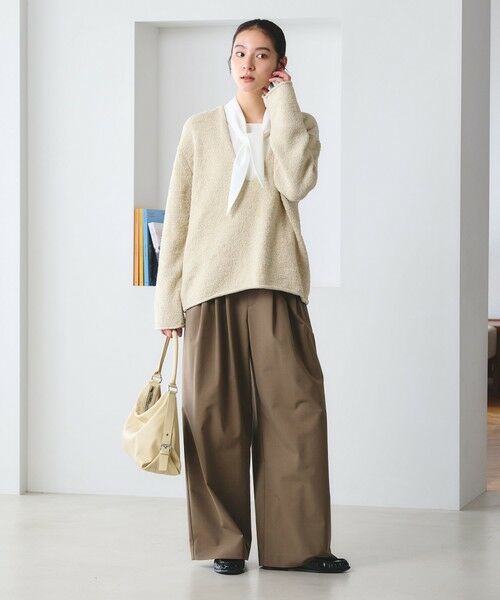 BEAUTY&YOUTH UNITED ARROWS / ビューティー&ユース ユナイテッドアローズ シャツ・ブラウス | 【WEB限定 Wardrobe DAILY MINIMAL】スカーフ ボウタイブラウス ウォッシャブル | 詳細6