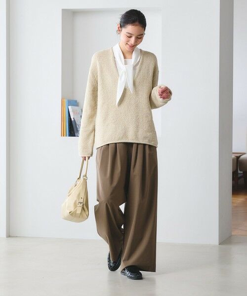 BEAUTY&YOUTH UNITED ARROWS / ビューティー&ユース ユナイテッドアローズ シャツ・ブラウス | 【WEB限定 Wardrobe DAILY MINIMAL】スカーフ ボウタイブラウス ウォッシャブル | 詳細7