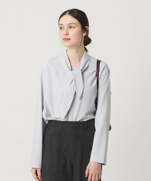 BEAUTY&YOUTH UNITED ARROWS / ビューティー&ユース ユナイテッドアローズ シャツ・ブラウス | 【WEB限定 Wardrobe DAILY MINIMAL】スカーフ ボウタイブラウス ウォッシャブル | 詳細11