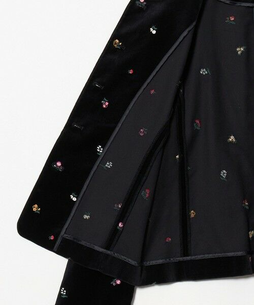 BEAUTY&YOUTH UNITED ARROWS / ビューティー&ユース ユナイテッドアローズ ノーカラージャケット | ベロア エンブロイダリー ノーカラージャケット | 詳細2