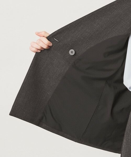 BEAUTY&YOUTH UNITED ARROWS / ビューティー&ユース ユナイテッドアローズ ノーカラージャケット | 【WEB限定 Wardrobe DAILY MINIMAL】メランジ ダブルノーカラージャケット ウォッシャブル | 詳細21