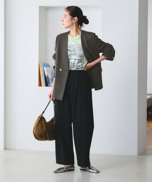 BEAUTY&YOUTH UNITED ARROWS / ビューティー&ユース ユナイテッドアローズ ノーカラージャケット | 【WEB限定 Wardrobe DAILY MINIMAL】メランジ ダブルノーカラージャケット ウォッシャブル | 詳細5