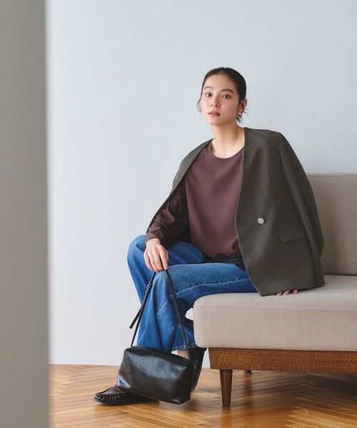 BEAUTY&YOUTH UNITED ARROWS / ビューティー&ユース ユナイテッドアローズ ノーカラージャケット | 【WEB限定 Wardrobe DAILY MINIMAL】メランジ ダブルノーカラージャケット ウォッシャブル | 詳細8