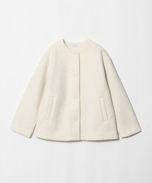 BEAUTY&YOUTH UNITED ARROWS / ビューティー&ユース ユナイテッドアローズ その他アウター | ブークレ ノーカラーブルゾン（OFF WHITE）
