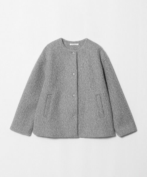 BEAUTY&YOUTH UNITED ARROWS / ビューティー&ユース ユナイテッドアローズ その他アウター | ブークレ ノーカラーブルゾン（MD.GRAY）