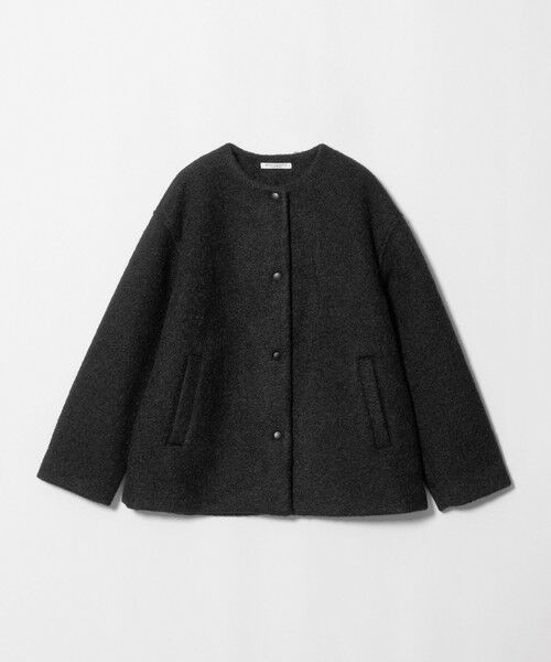 BEAUTY&YOUTH UNITED ARROWS / ビューティー&ユース ユナイテッドアローズ その他アウター | ブークレ ノーカラーブルゾン（DK.GRAY）