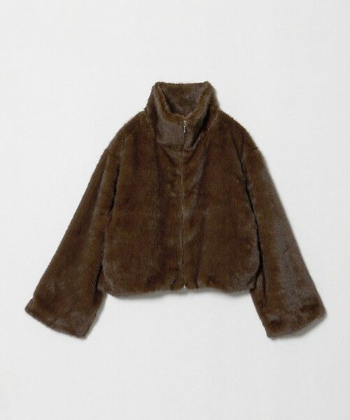 BEAUTY&YOUTH UNITED ARROWS / ビューティー&ユース ユナイテッドアローズ その他アウター | 【別注】＜She is-.＞フェイクファー ジャケット（MD.BROWN）