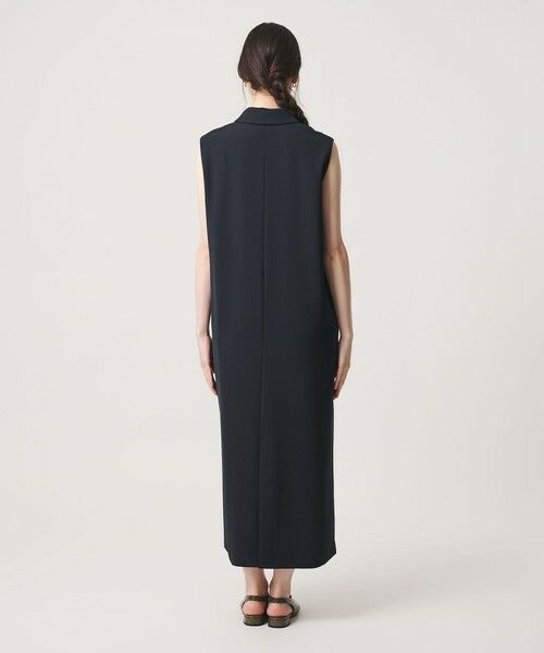 BEAUTY&YOUTH UNITED ARROWS / ビューティー&ユース ユナイテッドアローズ ロング・マキシ丈ワンピース | 【WEB限定 Wardrobe DAILY MINIMAL】ダブルクロス スキッパーワンピース ウォッシャブル | 詳細15