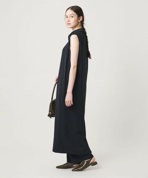 BEAUTY&YOUTH UNITED ARROWS / ビューティー&ユース ユナイテッドアローズ ロング・マキシ丈ワンピース | 【WEB限定 Wardrobe DAILY MINIMAL】ダブルクロス スキッパーワンピース ウォッシャブル | 詳細11