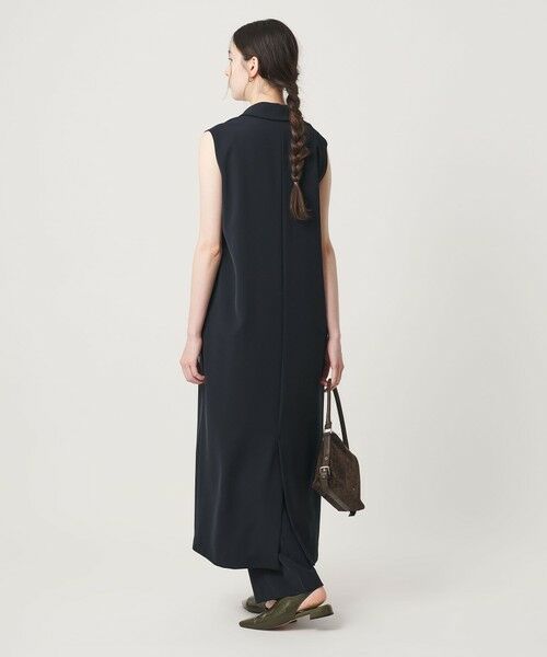 BEAUTY&YOUTH UNITED ARROWS / ビューティー&ユース ユナイテッドアローズ ロング・マキシ丈ワンピース | 【WEB限定 Wardrobe DAILY MINIMAL】ダブルクロス スキッパーワンピース ウォッシャブル | 詳細12