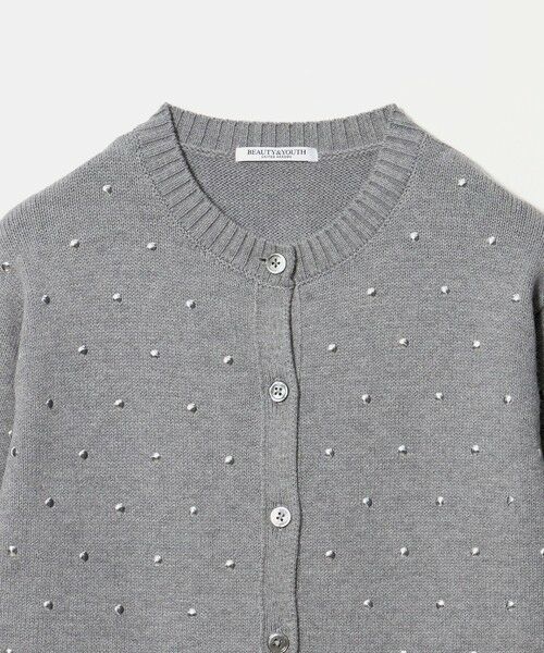 BEAUTY&YOUTH UNITED ARROWS / ビューティー&ユース ユナイテッドアローズ カーディガン・ボレロ | メタルパーツ クルーネック カーディガン ウォッシャブル | 詳細10