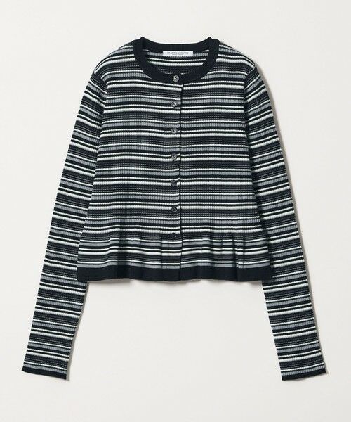 BEAUTY&YOUTH UNITED ARROWS / ビューティー&ユース ユナイテッドアローズ カーディガン・ボレロ | 【WEB限定 Wardrobe DAILY MINIMAL】ボーダー ペプラムニットカーディガン | 詳細5