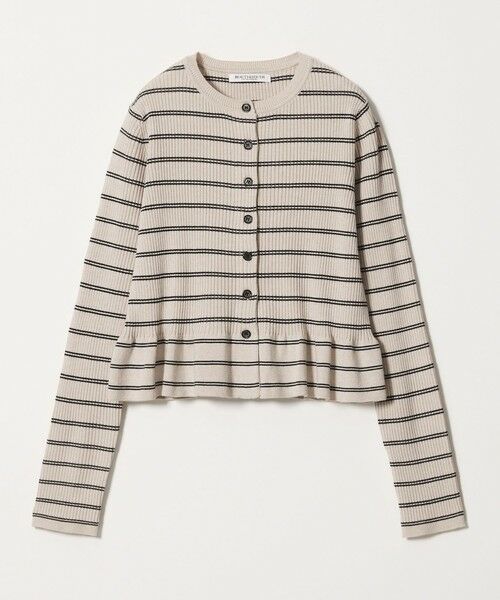 BEAUTY&YOUTH UNITED ARROWS / ビューティー&ユース ユナイテッドアローズ カーディガン・ボレロ | 【WEB限定 Wardrobe DAILY MINIMAL】ボーダー ペプラムニットカーディガン | 詳細13