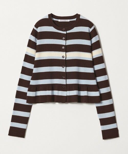 BEAUTY&YOUTH UNITED ARROWS / ビューティー&ユース ユナイテッドアローズ カーディガン・ボレロ | 【WEB限定 Wardrobe DAILY MINIMAL】ボーダー ペプラムニットカーディガン | 詳細21