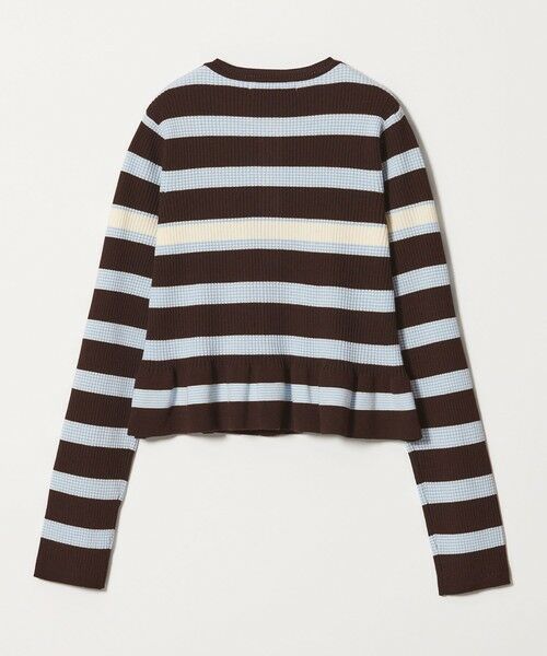 BEAUTY&YOUTH UNITED ARROWS / ビューティー&ユース ユナイテッドアローズ カーディガン・ボレロ | 【WEB限定 Wardrobe DAILY MINIMAL】ボーダー ペプラムニットカーディガン | 詳細22