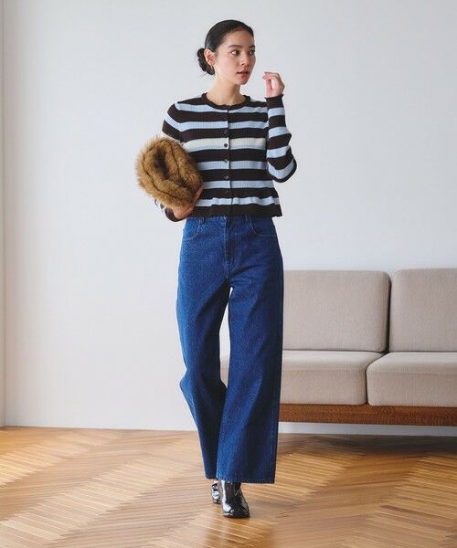 BEAUTY&YOUTH UNITED ARROWS / ビューティー&ユース ユナイテッドアローズ カーディガン・ボレロ | 【WEB限定 Wardrobe DAILY MINIMAL】ボーダー ペプラムニットカーディガン | 詳細19