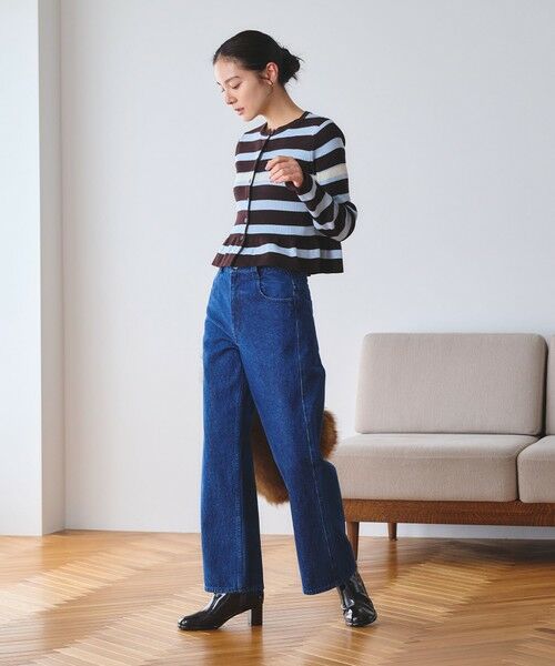 BEAUTY&YOUTH UNITED ARROWS / ビューティー&ユース ユナイテッドアローズ カーディガン・ボレロ | 【WEB限定 Wardrobe DAILY MINIMAL】ボーダー ペプラムニットカーディガン | 詳細20