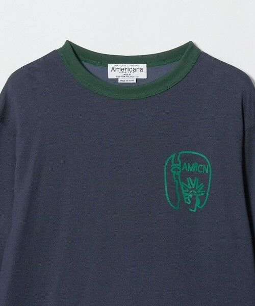 BEAUTY&YOUTH UNITED ARROWS / ビューティー&ユース ユナイテッドアローズ Tシャツ | ＜Americana＞ロゴ リンガーTシャツ | 詳細2