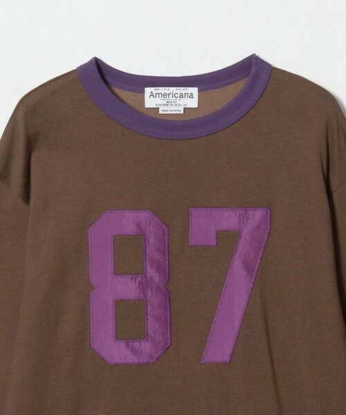 BEAUTY&YOUTH UNITED ARROWS / ビューティー&ユース ユナイテッドアローズ Tシャツ | ＜Americana＞ナンバリング リンガーTシャツ | 詳細2