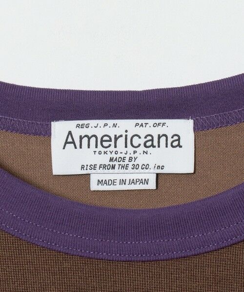 BEAUTY&YOUTH UNITED ARROWS / ビューティー&ユース ユナイテッドアローズ Tシャツ | ＜Americana＞ナンバリング リンガーTシャツ | 詳細7
