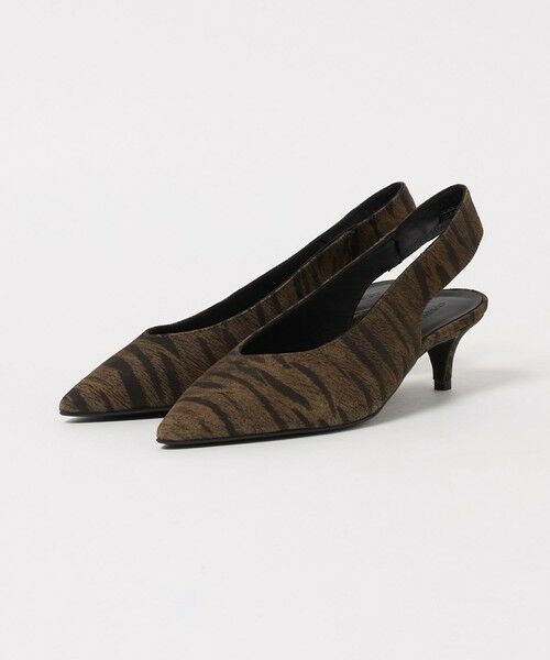 BEAUTY&YOUTH UNITED ARROWS / ビューティー&ユース ユナイテッドアローズ サンダル | ＜CORSO ROMA 9＞ゼブラ ポインテッド バックストラップ ミュール | 詳細1