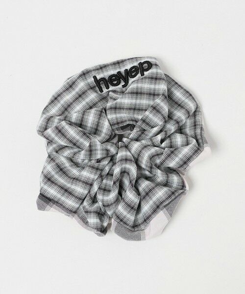 BEAUTY&YOUTH UNITED ARROWS / ビューティー&ユース ユナイテッドアローズ ヘアゴム・シュシュ | ＜heyep＞ デュアルチェック シュシュ | 詳細1