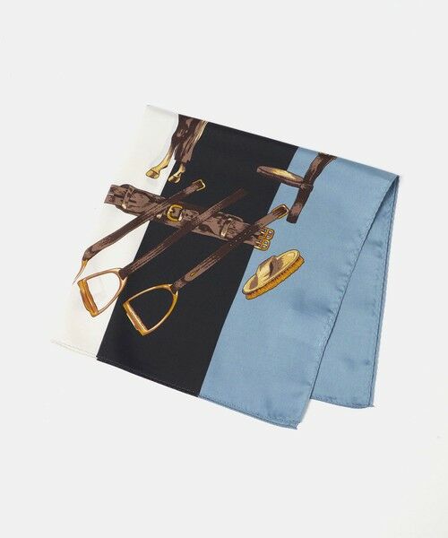 BEAUTY&YOUTH UNITED ARROWS / ビューティー&ユース ユナイテッドアローズ バンダナ・スカーフ | ストライプ ホース スカーフ（COBALT）