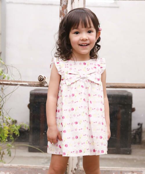 セール フルーツプリントワンピース パンツ Bebe べべ ファッション通販 タカシマヤファッションスクエア