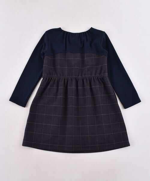 セール カタログ掲載 レイヤード風グレンチェックワンピース ワンピース Bebe べべ ファッション通販 タカシマヤファッションスクエア
