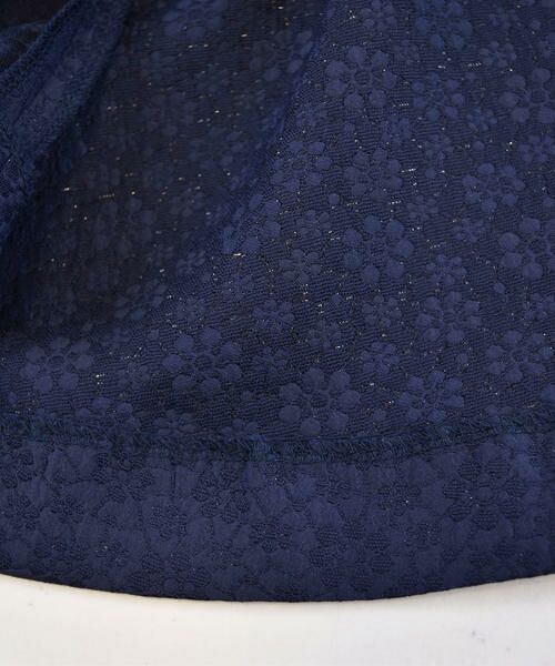 BeBe / べべ ワンピース | 日本製 ラメ  ジャガード フィッシュテール  フラワー プリント チュール付き ドレス（100cm～140cm） | 詳細12