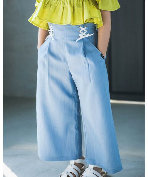 セール デニム 風 ストレッチ ワイド パンツ 90 150cm パンツ Bebe べべ ファッション通販 タカシマヤファッションスクエア
