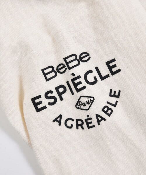 BeBe / べべ Tシャツ | スラブ 天竺 メッセージ ロゴ Tシャツ（80〜140cm） | 詳細3