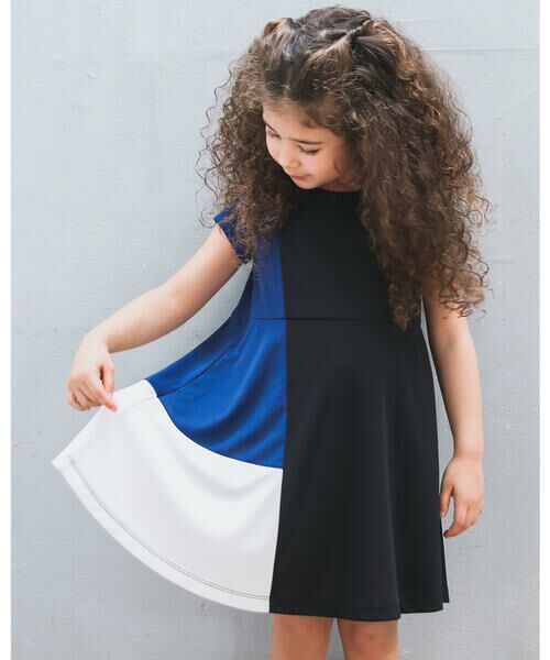 セール 配色 切り替え 強撚 スムース ワンピース 90 140cm ワンピース Bebe べべ ファッション通販 タカシマヤファッションスクエア