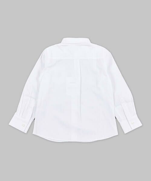 BeBe / べべ シャツ・ブラウス | ピンポイント ホワイト 白 長袖 シャツ(110~130cm) | 詳細1