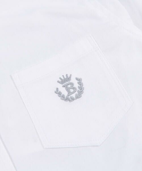 BeBe / べべ シャツ・ブラウス | ピンポイント ホワイト 白 長袖 シャツ(110~130cm) | 詳細5