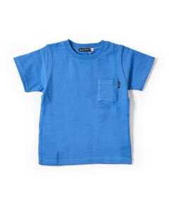 【USA コットン】 配色 ステッチ ロゴ プリント  Tシャツ（90〜150cm）