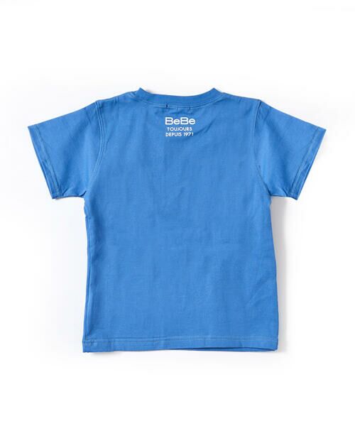 BeBe / べべ Tシャツ | 【USA コットン】 配色 ステッチ ロゴ プリント  Tシャツ（90〜150cm） | 詳細18