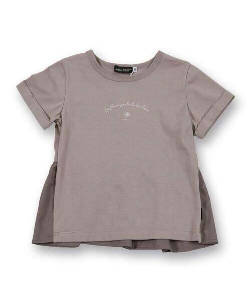 BeBe / べべ Tシャツ | 手書き風 袖  折り返し バック ギャザー Tシャツ（80〜150cm） | 詳細12