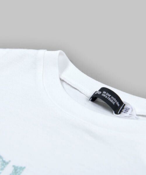 BeBe / べべ Tシャツ | USA コットン グリッター プリント ロゴ  Tシャツ（80〜150cm） | 詳細5