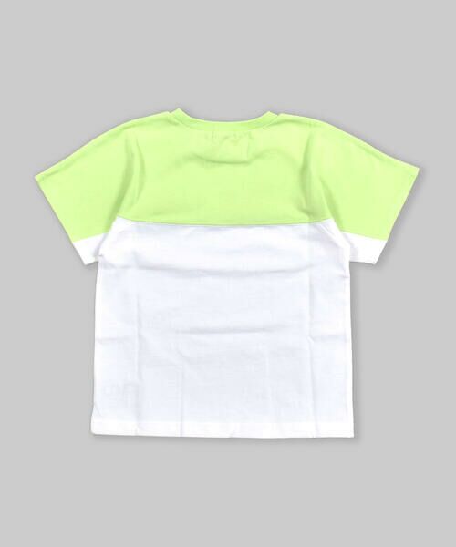 BeBe / べべ Tシャツ | バイカラー 切り替え ロゴプリント BIG 半袖 Tシャツ （90〜150cm） | 詳細5