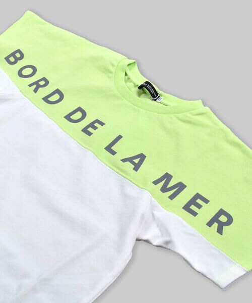 BeBe / べべ Tシャツ | バイカラー 切り替え ロゴプリント BIG 半袖 Tシャツ （90〜150cm） | 詳細7