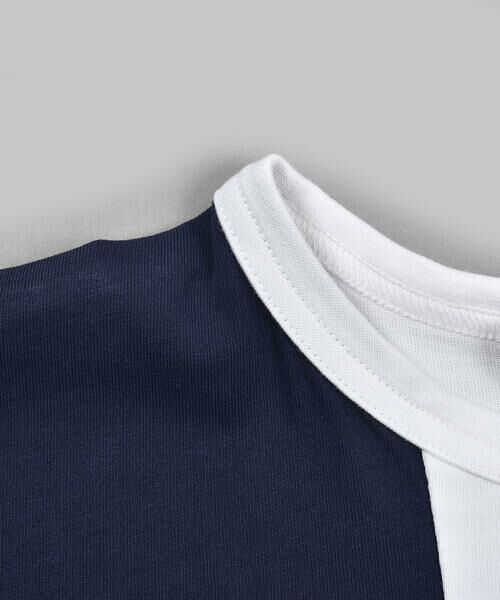 BeBe / べべ Tシャツ | チェック ストライプ 切り替え 半袖 Tシャツ （90〜140cm） | 詳細7