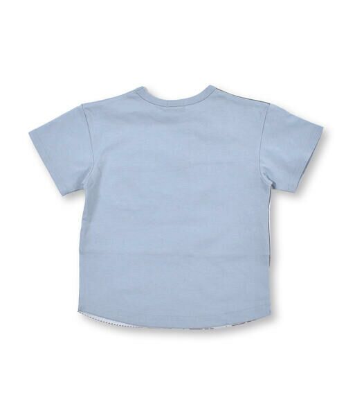 BeBe / べべ Tシャツ | チェック ストライプ 切り替え 半袖 Tシャツ （90〜140cm） | 詳細12