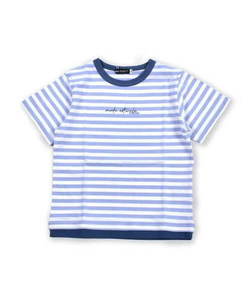 BeBe / べべ Tシャツ | HAPPY ボーダー ロゴ プリント 半袖 Tシャツ （90〜150cm） | 詳細5