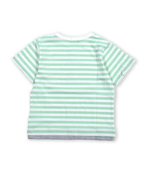 BeBe / べべ Tシャツ | HAPPY ボーダー ロゴ プリント 半袖 Tシャツ （90〜150cm） | 詳細10